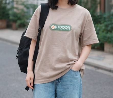 【OUT DOOR】　アウトドアCVC　天竺Tシャツ２型　B柄　12枚入り　1003990571