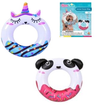 アニマルドーナツ浮き輪　55cm　36個入り 37595