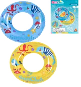 プリント２柄浮き輪　５０cm 37626
