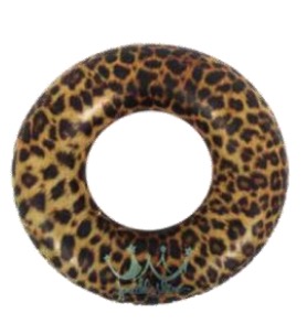 レオパード柄浮き輪　９０cm　２４個入り 35172
