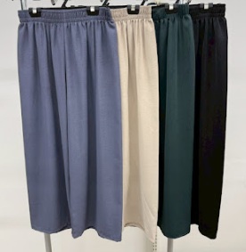 レディース　ウエスト切り替えナイロンワイドパンツ　10枚入り 1004008491