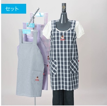 先染めサッカーH型エプロン　20枚入り 343190