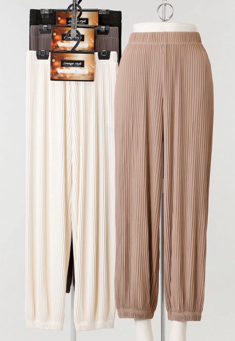 至極のリブプリーツパンツ　裾ゴム　20枚入り 1003951221