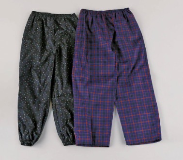 婦人　タフタ柄ヤッケストレートパンツ　青系　30枚入り 1003861951