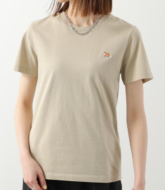 【MAISON KITSUNE】メゾンキツネ　レディース　BABY FOX　ベイビーフォックス　レギュラーTシャツ　全4サイズ　1枚から購入可能！ OW011CFKJ7026