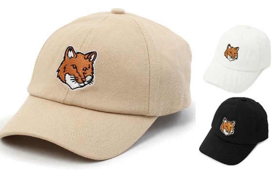 【MAISON KITSUNE】メゾンキツネ　メンズ・レディース ラージ フォックスヘッド　帽子　1個から購入可能！ PM06100WW0096