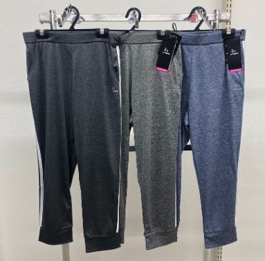 【S-3】杢天竺フィットネス　ジョガーパンツ8分丈　20枚入り 1003701131