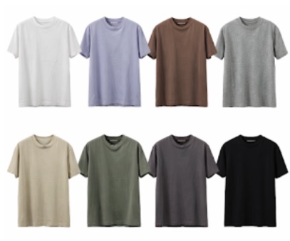 天竺無地　Tシャツ　モックネック　30枚入り 1003696501