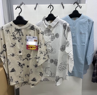 コットンプリント　オーバーシャツ　9枚入り 1004028901