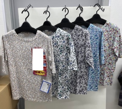 5分丈　綿総プリントTシャツ　30枚入り 1004028891