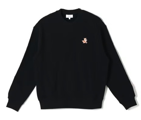 【MAISON KITSUNE(メゾンキツネ)】   スピーディ フォックス パッチ コンフォート スウェットシャツ　1枚から購入可能 MM00313KM0321