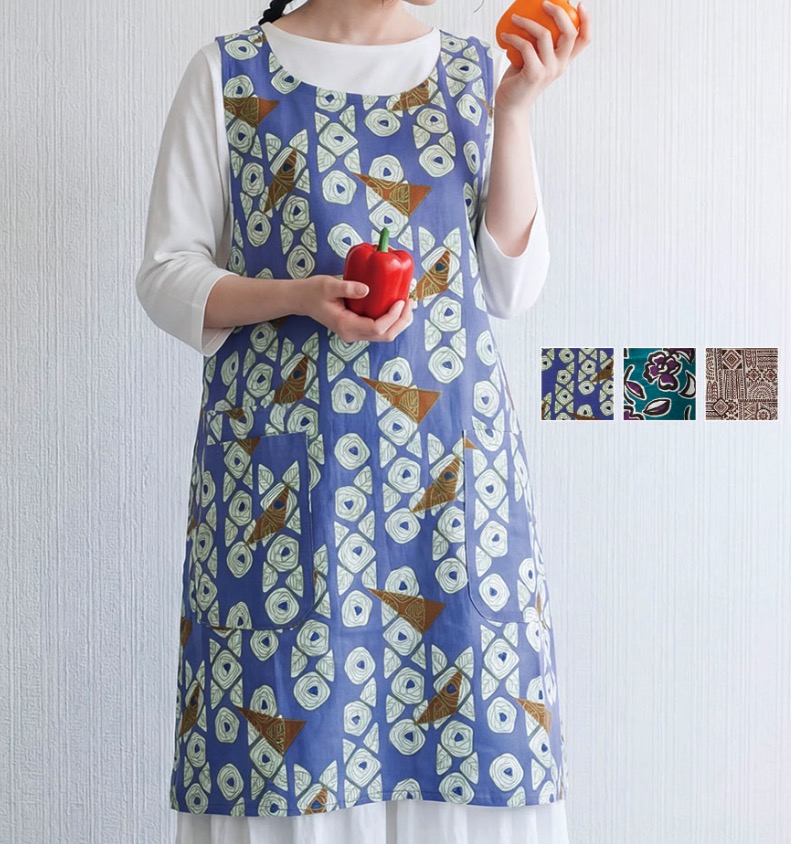 シーチング後ろ紐ラン型エプロン　12枚入り 1003913521