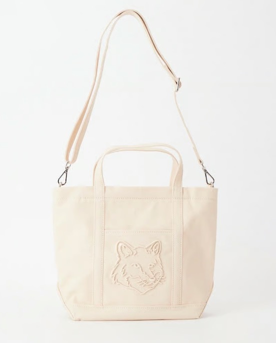 MAISON KITSUNE　フォックスヘッドスモールトートバッグ　1点から購入可能 LW05103WW0107