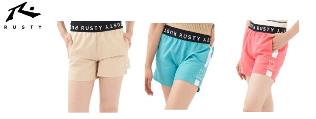 【RUSTY】ラスティ　レディース　水陸両用　ボードショーツ　全4色アソート　20枚入り 922401