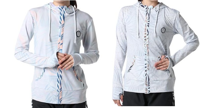 【RUSTY】ラスティ　レディース　ラッシュガード　パーカー 長袖 UVウェア ジップアップ 　全2色アソート　20枚入り 924462