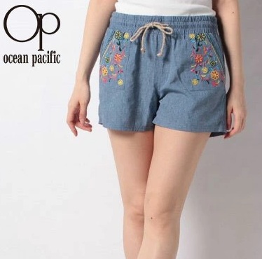 【OP】オーシャンパシフィック　レディース　  水陸両用 　花柄　サーフパンツ　全2色アソート　20枚入り 525411