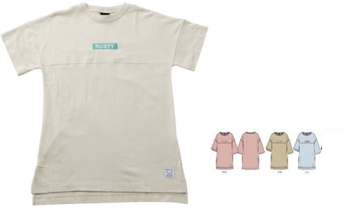 【RUSTY】ラスティ　キッズ　ワンピース　全3色アソート　20枚入り 981300