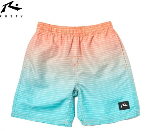 【RUSTY】ラスティ　キッズ　水陸両用　UVカット　サーフパンツ　オレンジ　20枚入り 963404