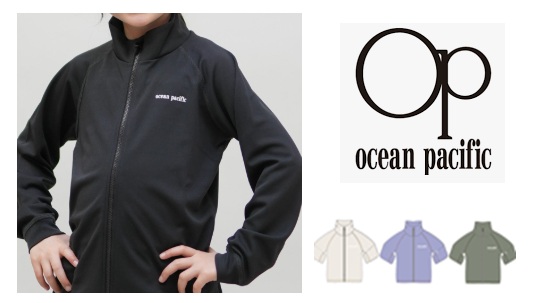 【OP】オーシャンパシフィック　キッズ　水陸両用　水着 ラッシュガード 長袖 ジップアップ　全4色アソート　20枚入り 563460