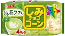 ギンビス　しみチョココーン抹茶ラテ味　4パック　120個入り 490158331875