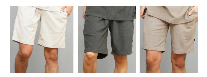 【RUSTY】ラスティ　メンズ 　パイル生地　ショートパンツ　全3色アソート　20枚入り 915760