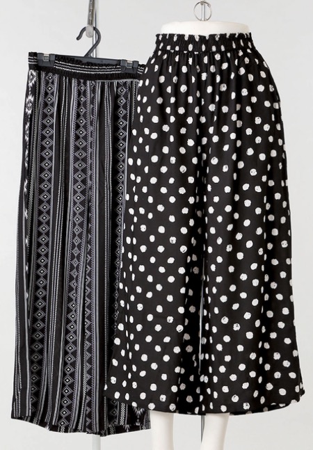 レーヨン　モノトーン　ワイドパンツ　10枚入り 1003978641