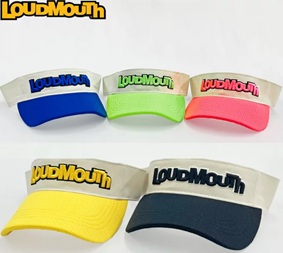 【LOUDMOUTH】レディース　軽量配色バイザー 　コンパクト収納可能　全5色アソート　20個入り 765908