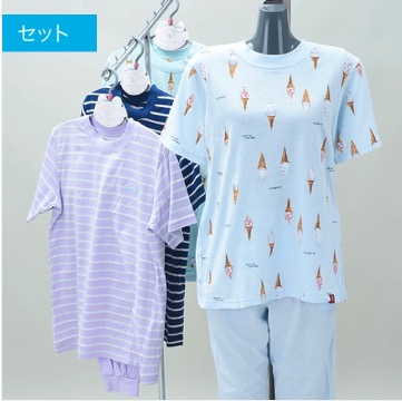 婦人半袖ブランド天竺Tスーツ　8セット入り 353150