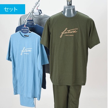 紳士　半袖天竺Tスーツ　12セット入り 353173