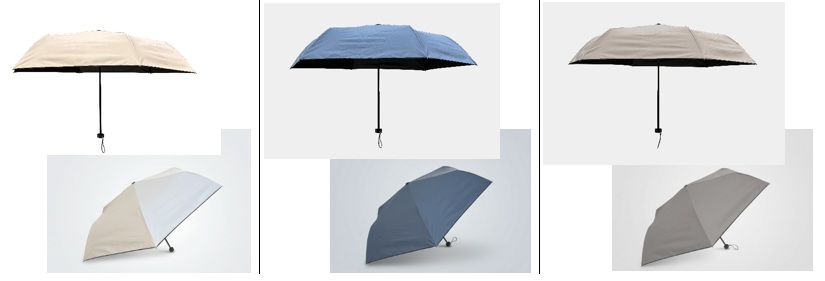 日傘　53ｃｍ　折畳み傘　全3色アソート　48本入 NA-F0051・0052・0053