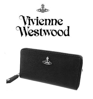 【Vivienne Westwood】ヴィヴィアンウエストウッド 　レディース　SAFFIANO ZIP ROUND　長財布　1個から購入可能！ 51050023 S000B