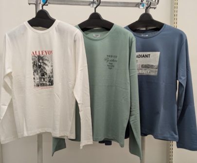 婦人　大寸　長袖プリントTシャツ5柄セットC　19枚入り 1003710756