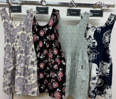 【特価】量販花総柄プリーツエプロン　24枚入 1004045281