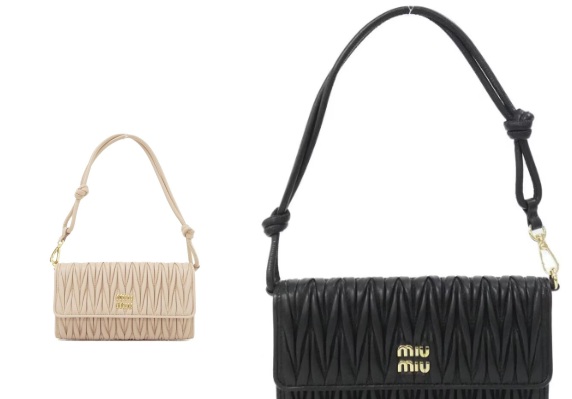 【miu miu】ミュウミュウ　ショルダーウォレット　1個から購入可能！ 5MT025