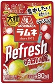 森永製菓　　大粒ラムネRｅｆｒｅｓｈ　すっぱい梅　480個入 4902888274015