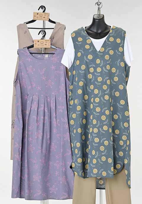 【SKETCHいろは】綿麻ワンピースエプロン　18枚入り  1004030531