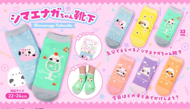 シマエナガちゃん靴下　全6種アソート　480個入 5541