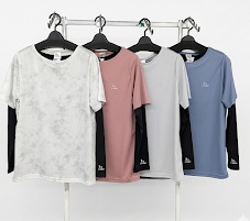 【S-3】レディース　COOLメッシュ　半袖＆長袖T　アンサンブル　18枚入 1003698631