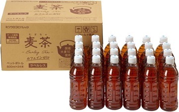 ミツウロコビバレッジ 麦茶　ラベルレス　480本入 4571351859228