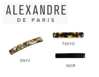 【 ALEXANDRE DE PARIS】アレクサンドル ドゥ パリ　TIMELESS - LES CLASSIQUES - TUILERIES - BARRETTE AUTO 6CM 　ヘアアクセ　全2色　1個から購入可能！ AA6-735