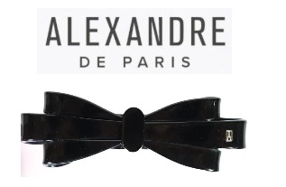 【 ALEXANDRE DE PARIS】アレクサンドル ドゥ パリ　ヘアーアクセサリー ループリボン CLASSIQUE 全2サイズ　1個から購入可能！ AA6-6804-05・AA8-6805-05