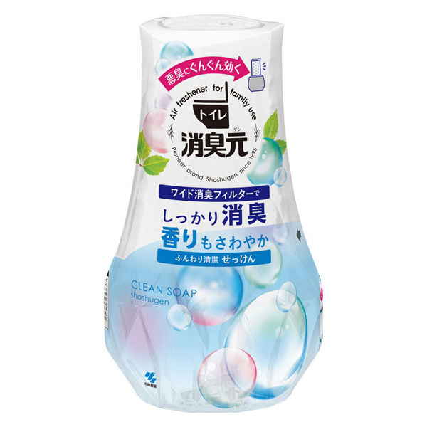 トイレの消臭元 トイレ用 ふんわり清潔せっけん 消臭剤 400ml   ７５個入り 小林製薬