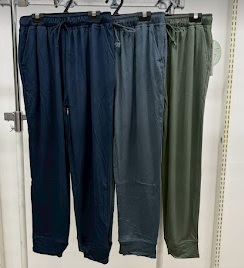 レディース　9分丈ふわりら無地裾リブパンツ　18枚入 1003866531