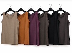 無地カラータンクトップ　（ダーク）　2サイズセット50枚入り