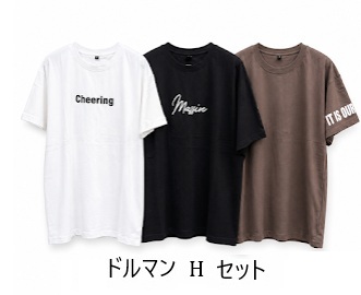 レディース　BIG　ドルマンH・D・G・I/デザイン　Tシャツ　18枚入 1004042871・1004042891・1004042901・1003563921・1003563941