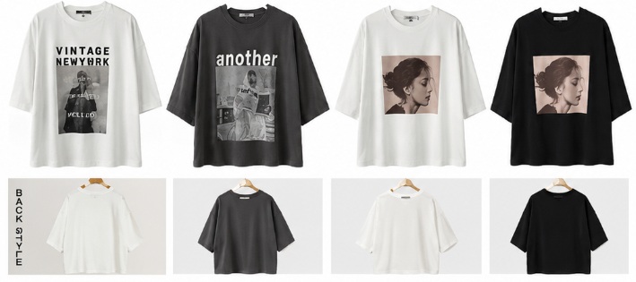 レディース　POP系BIGTシャツ　12枚入 1004094311
