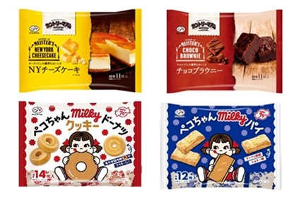 不二屋　カントリーマム＆ぺこちゃんクッキー　全4種アソート　144個入 4902555274591・4902555274607・4902555278964・4902555278971