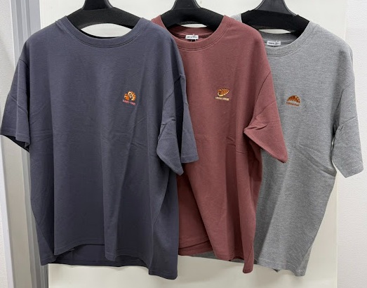 レデース　胸刺繍入　鹿の子　Tシャツパン柄/ポロシャツ食べ物柄　18枚入 1004121091・1004121101