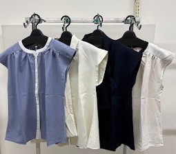 【CHO】レデース　フレンチスリーブデザインブラウス　12枚入 1004075731