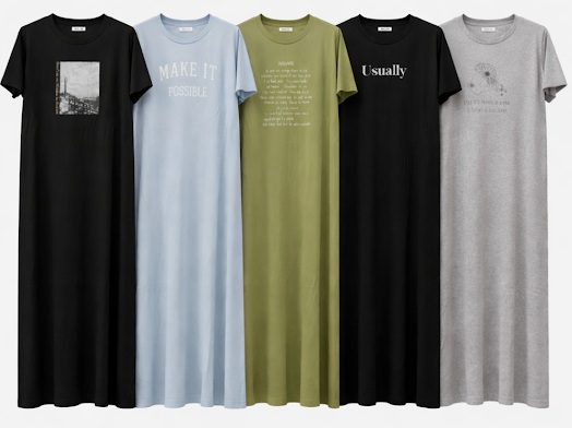 レデース　C100マキシTシャツワンピース②　30枚入 1004078891